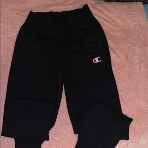 Champion black jogger sweats